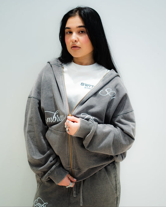 EMBRACE DISCOMFORT - JACKET - ACID WASH GREY