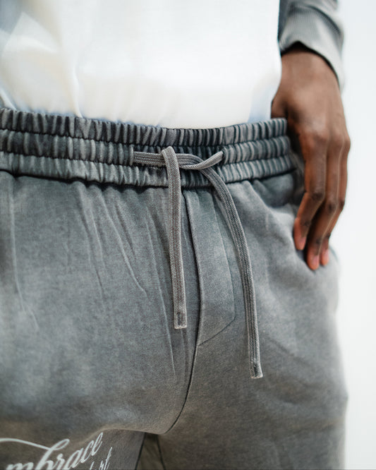 EMBRACE DISCOMFORT - PANTS - ACID WASH GREY