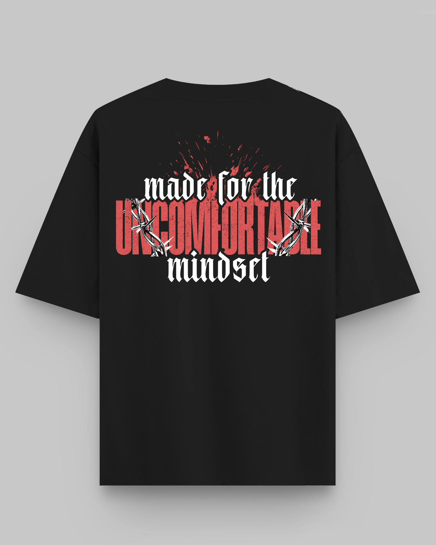 UNCOMFORTABLE MINDSET - STATEMENT TEE - BLACK
