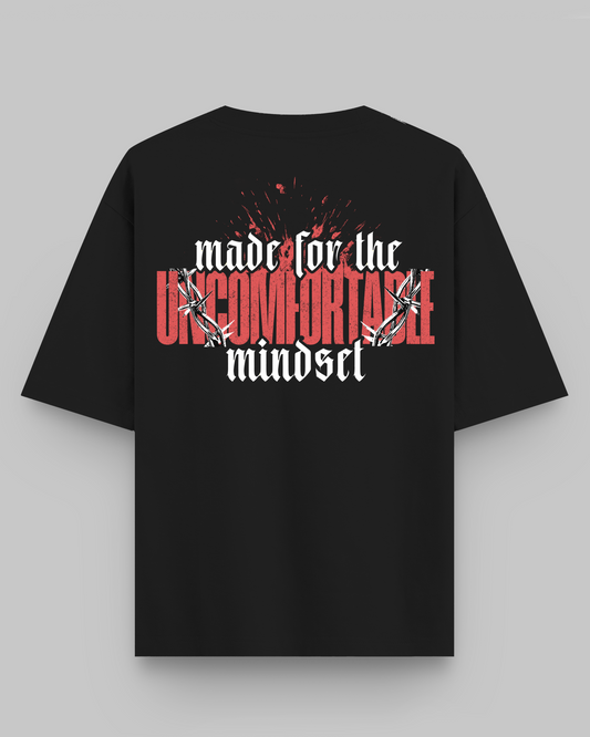 UNCOMFORTABLE MINDSET - STATEMENT TEE - BLACK