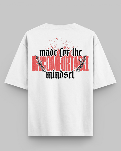 UNCOMFORTABLE MINDSET - STATEMENT TEE - WHITE
