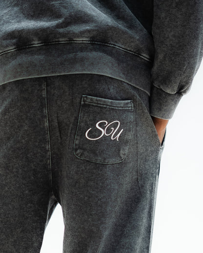 EMBRACE DISCOMFORT - PANTS - ACID WASH BLACK
