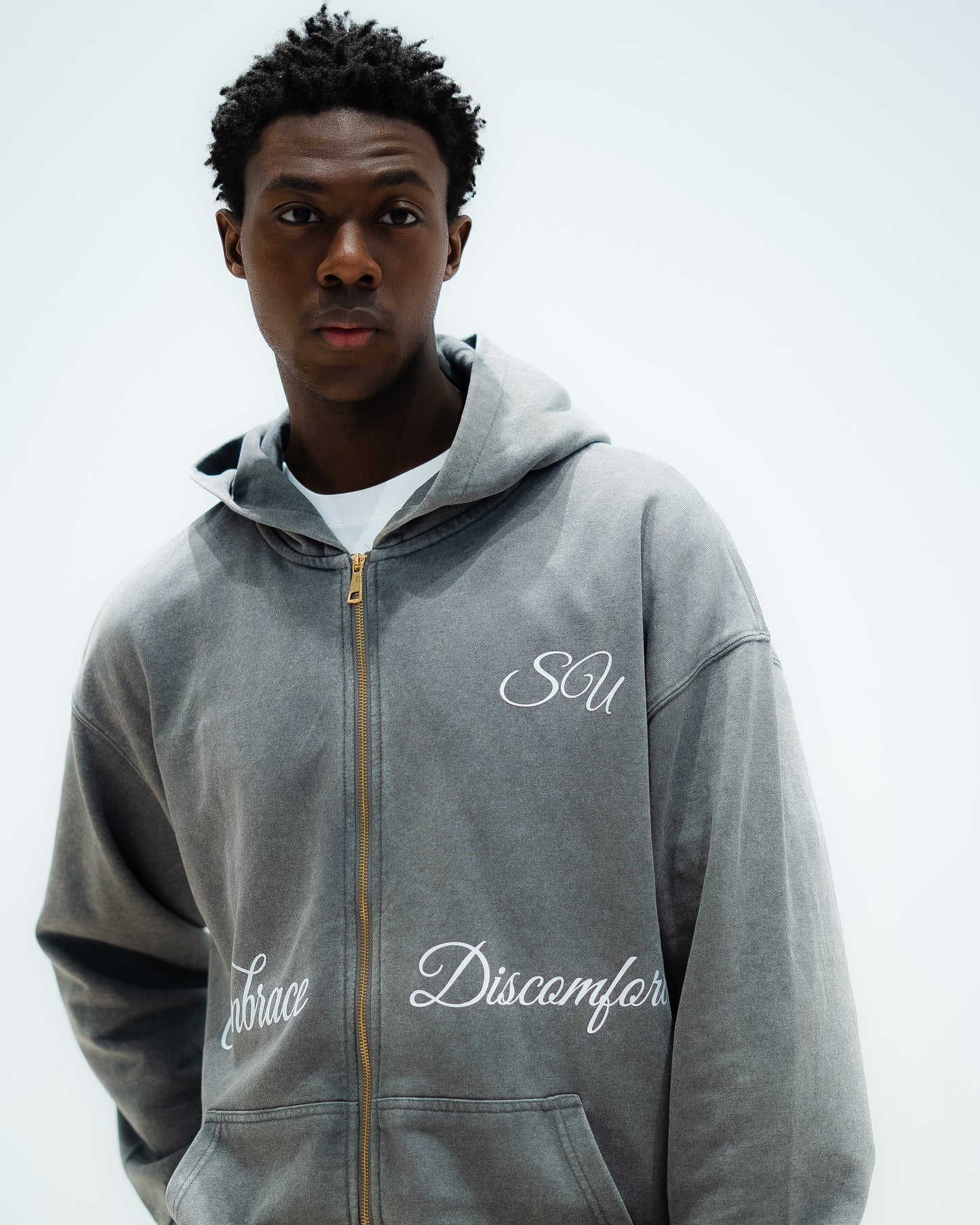 EMBRACE DISCOMFORT - JACKET - ACID WASH GREY