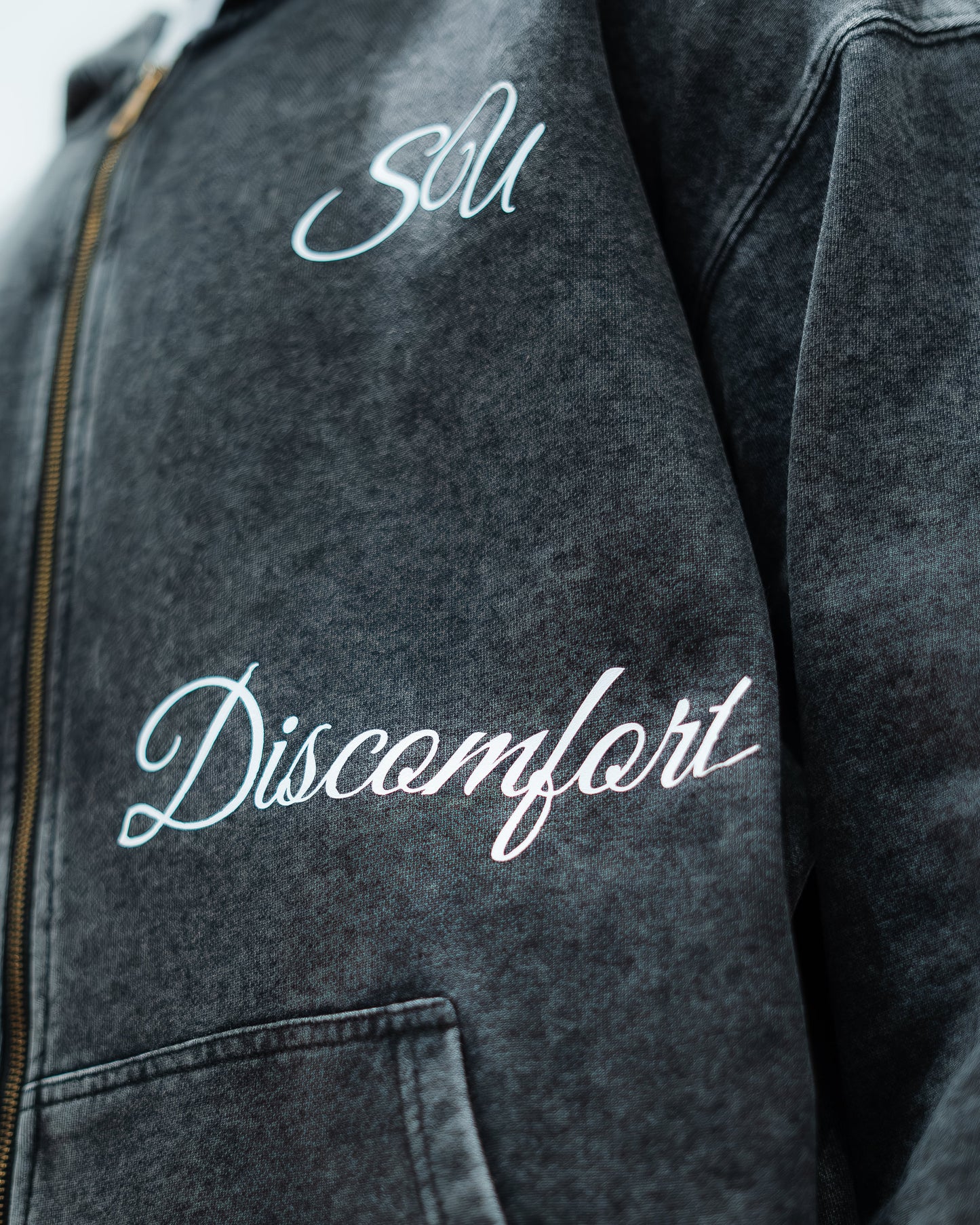 EMBRACE DISCOMFORT - JACKET - ACID WASH BLACK