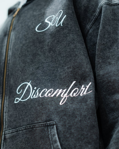 EMBRACE DISCOMFORT - JACKET - ACID WASH BLACK